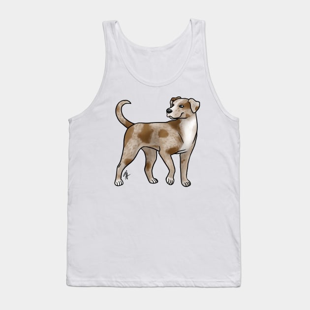 Dog - Catahoula Leopard Dog - Red Leopard Tank Top by Jen's Dogs Custom Gifts and Designs